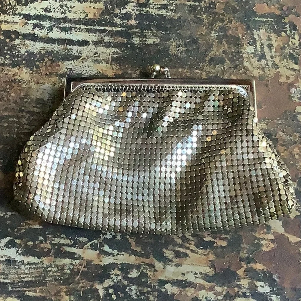 Vintage Silver Mesh Small Purse Wallet Never Used 50/60s - Picture 2 of 6